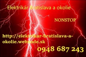Elektrikár Bratislava a okolie-kontroly elektroinštalácií