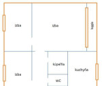 3 izbový byt s loggiou, ul. Prostějovská, 73m2 – fotka 4